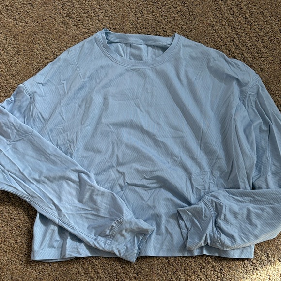 lululemon athletica Tops - Lululemon Light Blue/periwinkle women’s sport shirt never worn